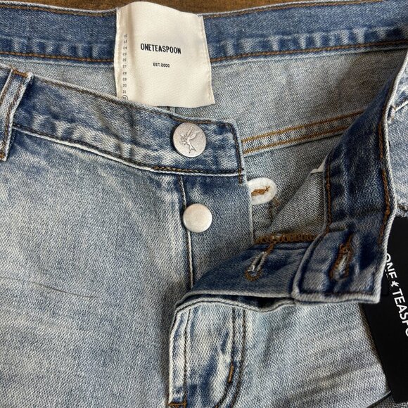 One Teaspoon Hendrixe Bandits Distressed Denim Shorts Size 32 NWT $110 - Picture 10 of 11